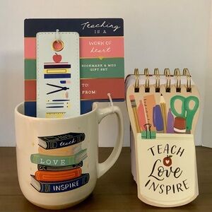 Brand New Teachers Mug, Bookmark & Notebook Set